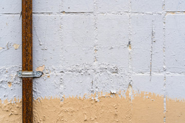 Texture of pilled front oil paint, stock photo