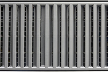 Large metal grill, closeup background
