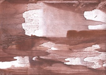 Brown abstract background. Watercolor painting texture