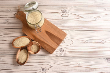 Sesame seeds. Healthy lifestyle. 