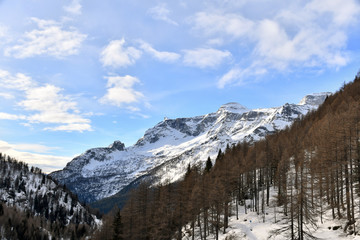 Naklejka na ściany i meble Alpe di Devero landscape in winter