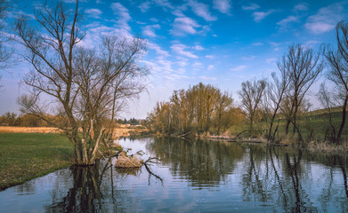 Sunrise on river