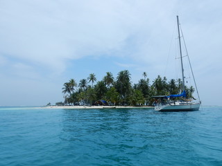 Fototapeta na wymiar Coco Banderos, San Blas islands, Guna Yala territory, Panama