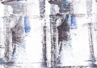 Gray blue spots. Abstract watercolor background. Painting texture