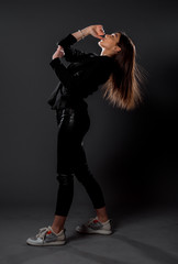 Trendy attractive woman