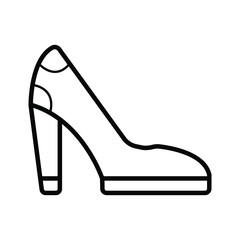 Beautiful woman shoes icon vector