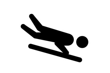 skeleton vector icon design on white background