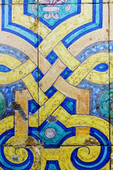 Great for textures Andalusia style wall Azulejos tiles background