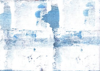 Light blue spots painting. Abstract watercolor background. Painting texture