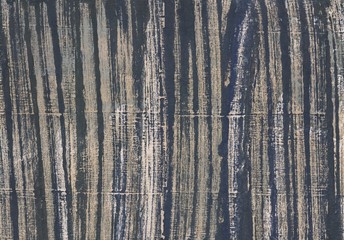 Fototapeta premium Gray striped painting. Abstract watercolor background. Painting texture