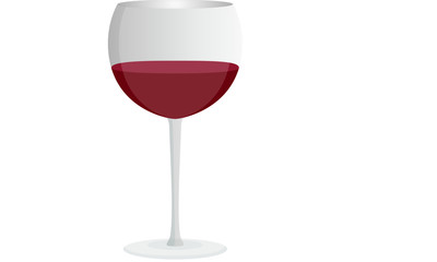 Glass of red wine