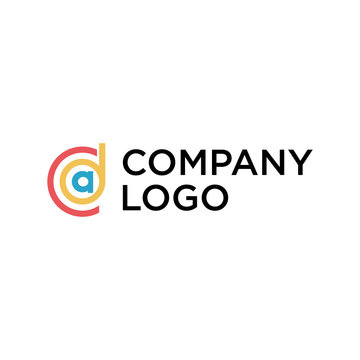 initial CDA logo design, CD letter logo vector