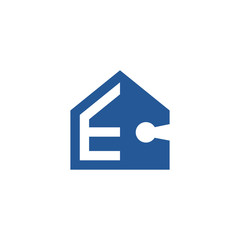 Creative E Letter Logo Design with Key Hole and Padlock Icon, Abstract Home and Property Concept for Luxury Real Estate, Construction, and Residential Business Branding