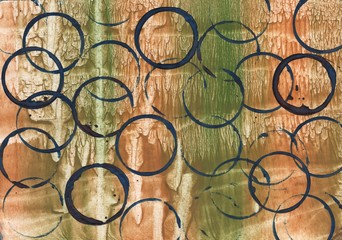 Abstract circles. Painting background. Abstract texture