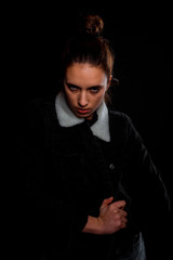 Attractive trendy woman