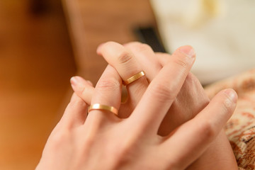 A wedding ring. We are married.