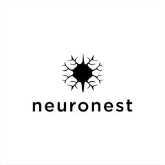 Neuron Logo Design Vector