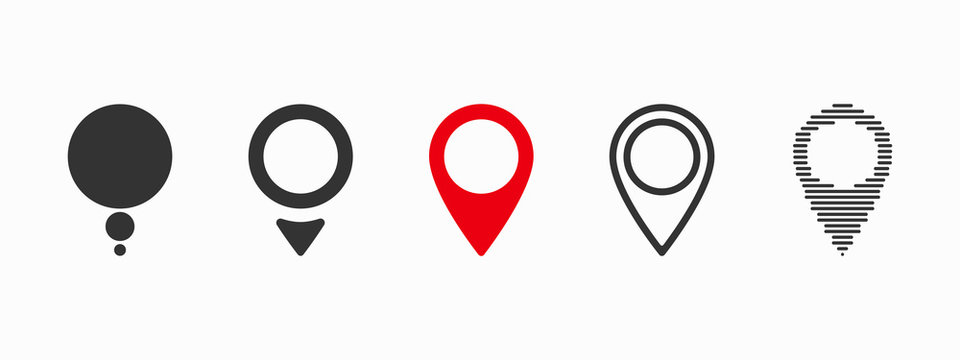 Red maps pin. Location map icon. Location pin. Vector icon