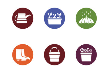 bundle of spring set block icons