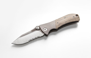 Folding Knife on a white background