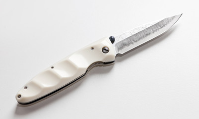 Folding Knife on a white background