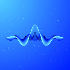 wave of sound. vector illistration. 