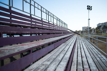 Fototapeta premium Old outdoor stadium by the sea