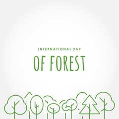 International Day Of Forest Vector Design For Celebrate Moment