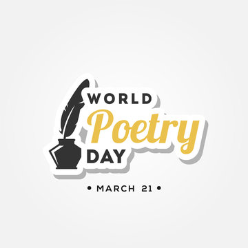 World Poetry Day Vector Design For Celebrate Moment