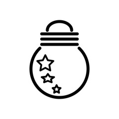 christmas light bulb icon design vector template