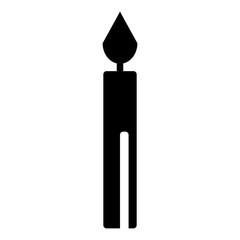 christmas candle icon design vector template