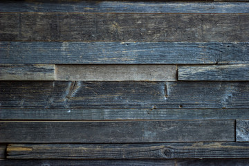 Wood texture. background old dark horizontal panels