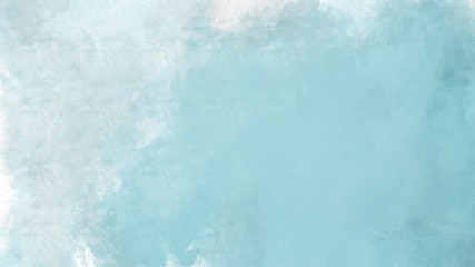 Minimalist watercolour painting background in blue sky pastel colours. Colourful creative artwork design wallpaper.
