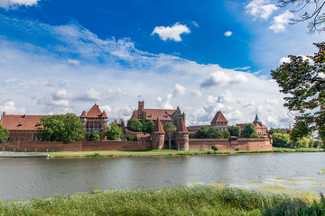Naklejka na ściany i meble the malbork castle in pomerania poland