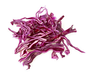 Fototapeta premium red cabbage isolated on white backrgound