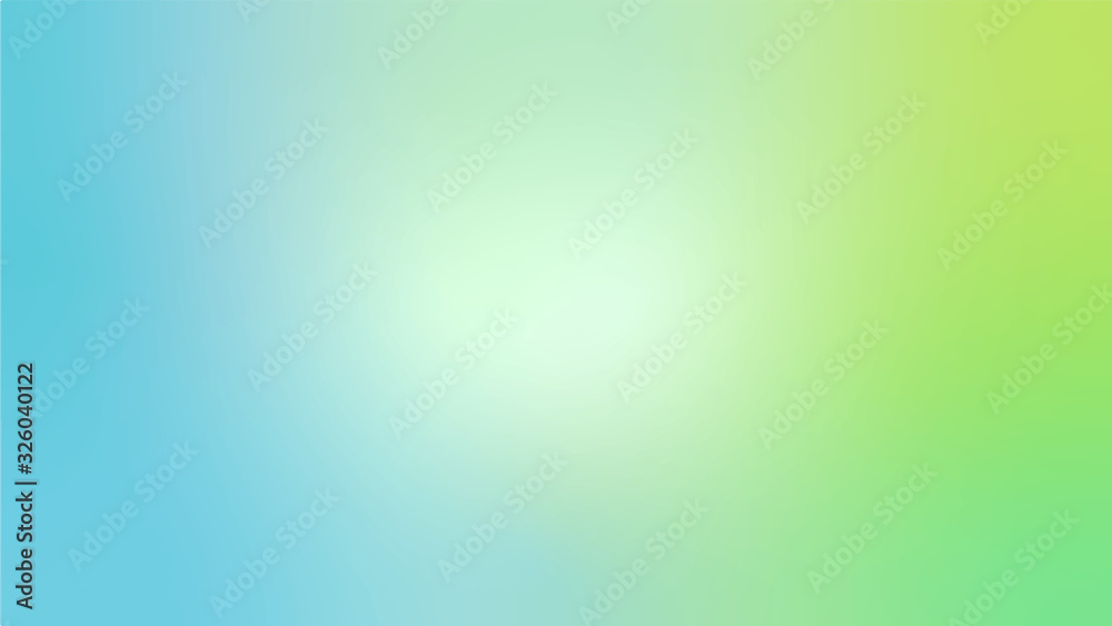 Wall mural light blue and green abstract blurred gradient vector background. colorful iustration with blurry ef