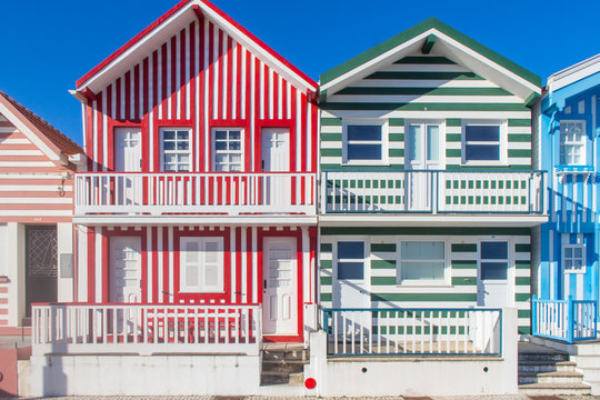 Stripes house in Costa Nova beach