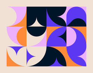 Mid-Century Abstract Vector Pattern Design