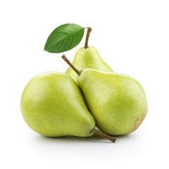 Pears with leaf