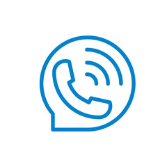 call bubble icon design vector template