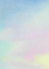 a pastel background mixed with sky blue, pink, and yellow