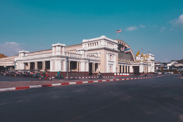 Fototapeta premium Bangkok Thailand, February 12 2020, View of Bangkok train station in afternoon
