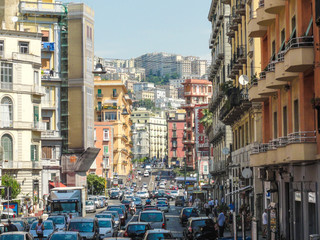 Fototapeta premium Neapel Altstadt und Sehenswürdigkeiten