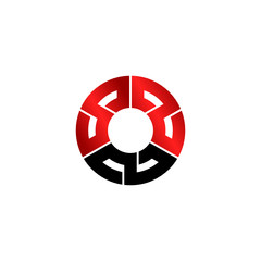 Letter SSS circle logo design vector