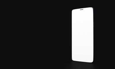 smartphone mobile in 3d mockup