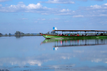 boat on the river in thailand