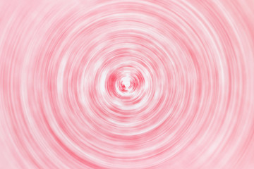 Blurred gradient radial motion red and white background. Mixed circular texture