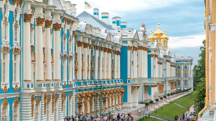 The Catherine Palace timelapse is a Rococo palace located in the town of Tsarskoye Selo Pushkin