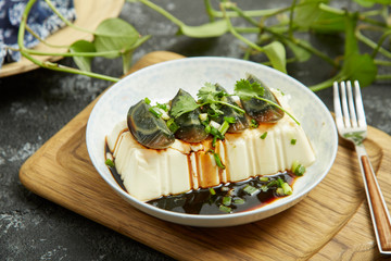 Tofu with Preserved Eggs