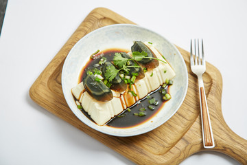 Tofu with Preserved Eggs